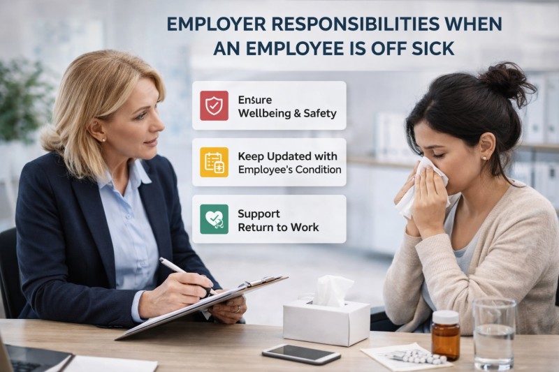 what are an employer’s responsibilities when an employee Is off sick